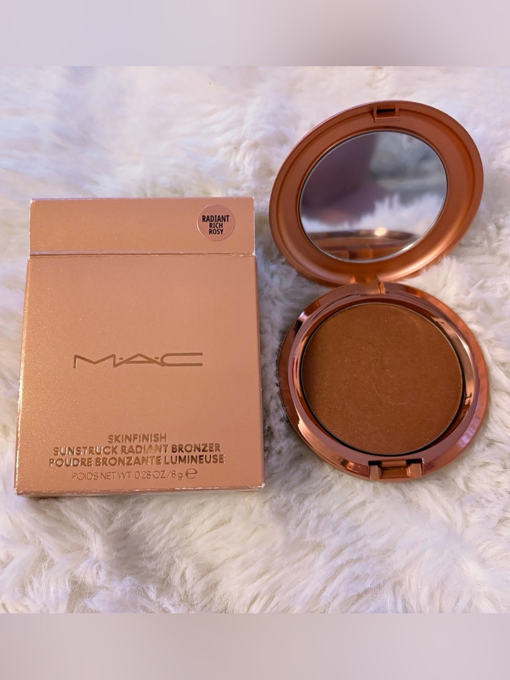MAC Skinfinish Sunstruck Radiant Bronzer Powder Rich Rosy Brand New NIB